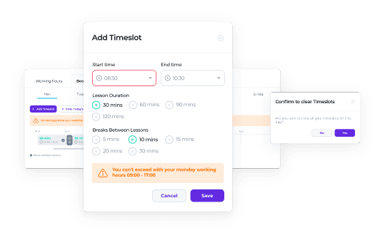Driveli booking management features